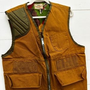 VINTAGE Men's Hunting Vest with Pheasant Lining Interior Size Large